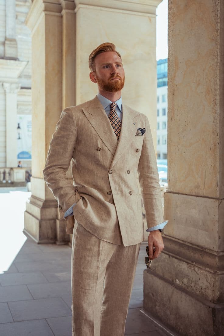 Linen suit fitting Koh Samui tailor custom made