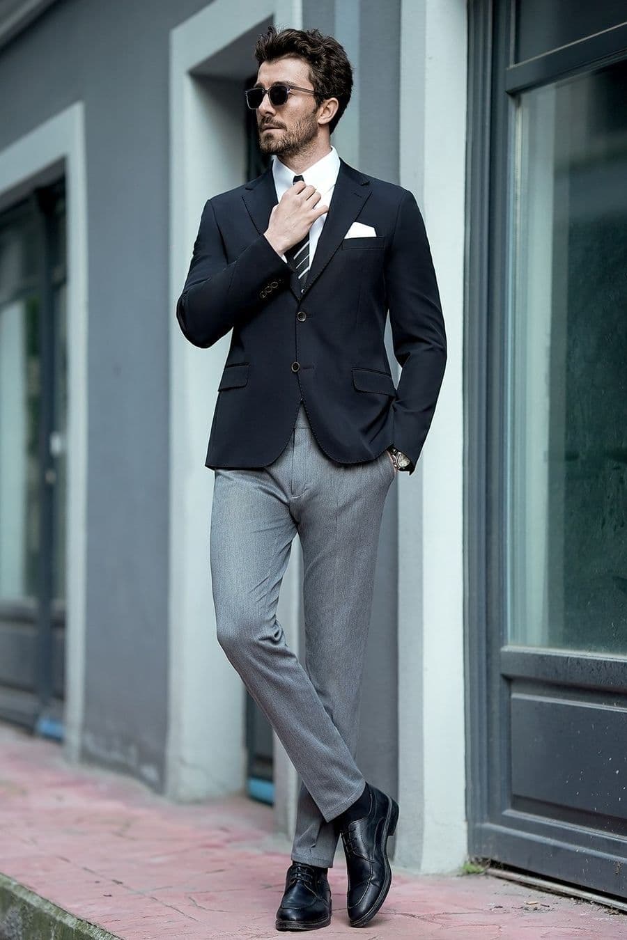 Black single-breasted bespoke suit Koh Samui tailoring