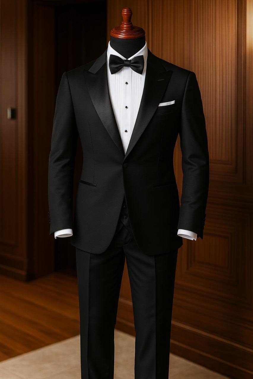 Classic black tuxedo tailored in Koh Samui Thailand