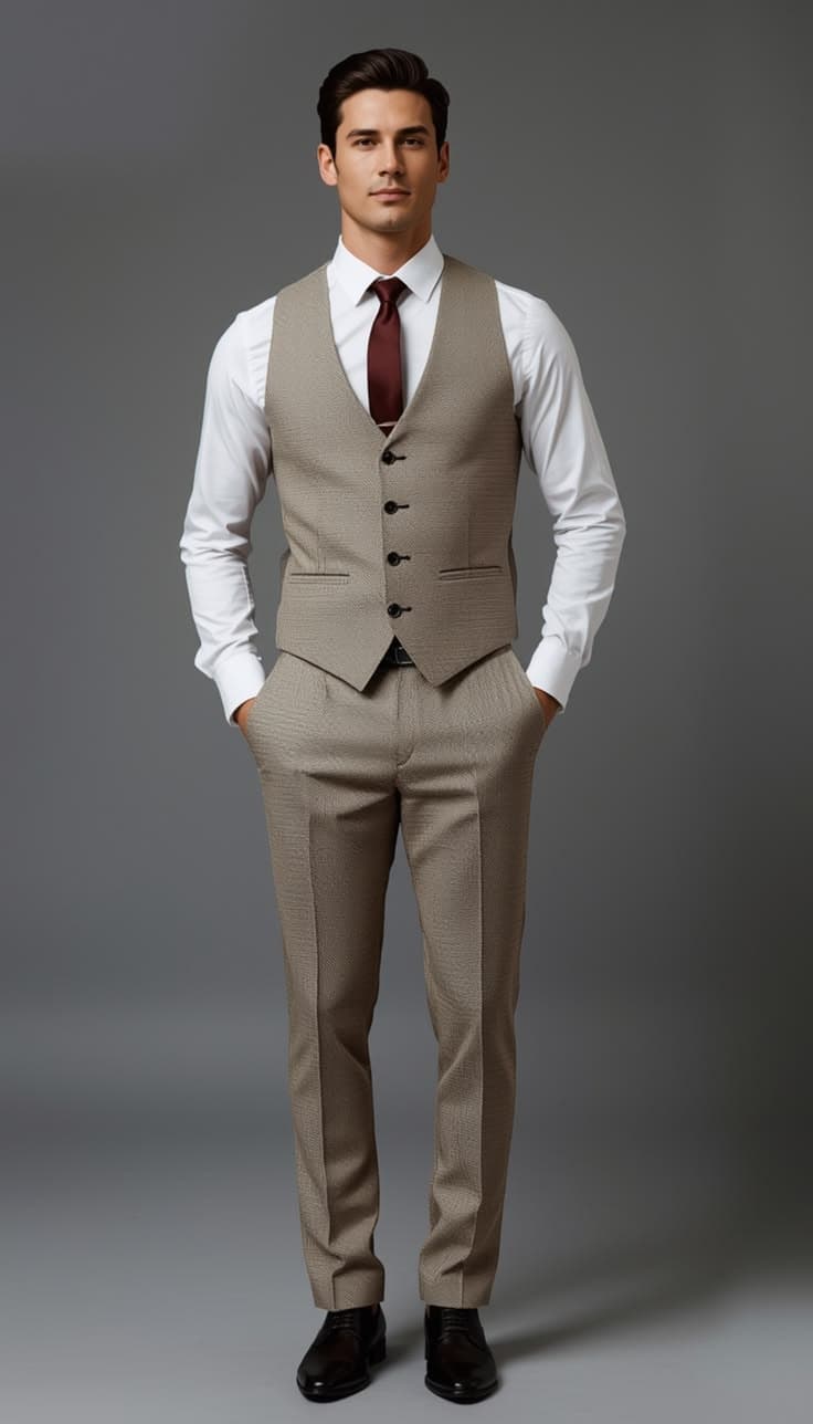 Custom wedding vest for men tailored in Koh Samui Thailand