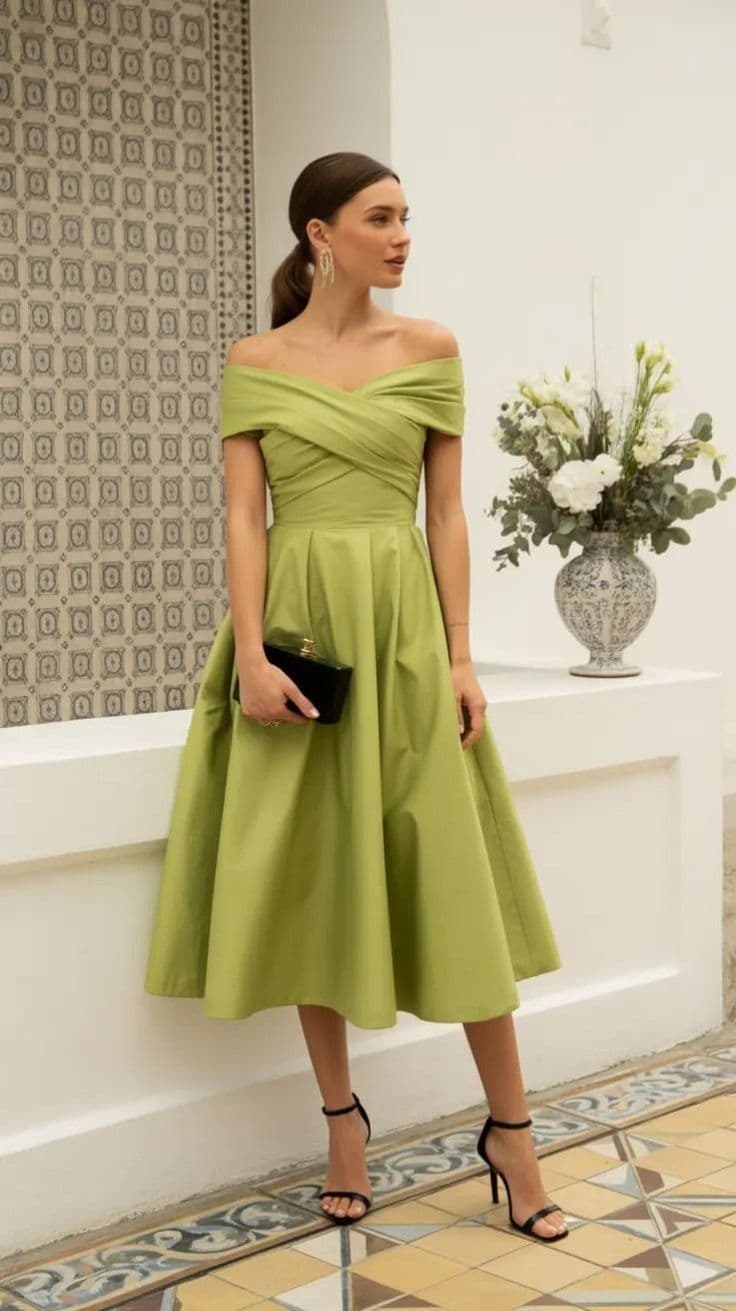 Light green custom formal dress for summer events in Koh Samui